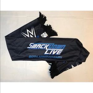 WWE SLAM CRATE LOOT CRATE EXCLUSIVE SMACKDOWN LIVE 20TH ANNIVERSARY SCARF ~ NEW